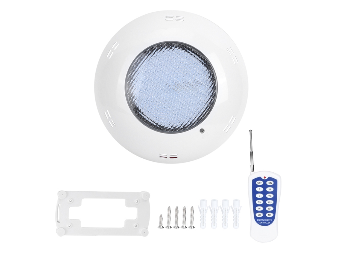 Luz Subaquática para Piscina 45w 460led Rgb Ip68 Controle Remoto Ac12v