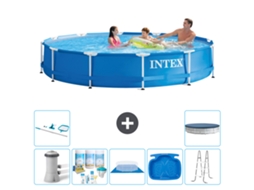 Intex Piscina Com Estrutura Redonda - 366x76 Cm - 8-peças S20475
