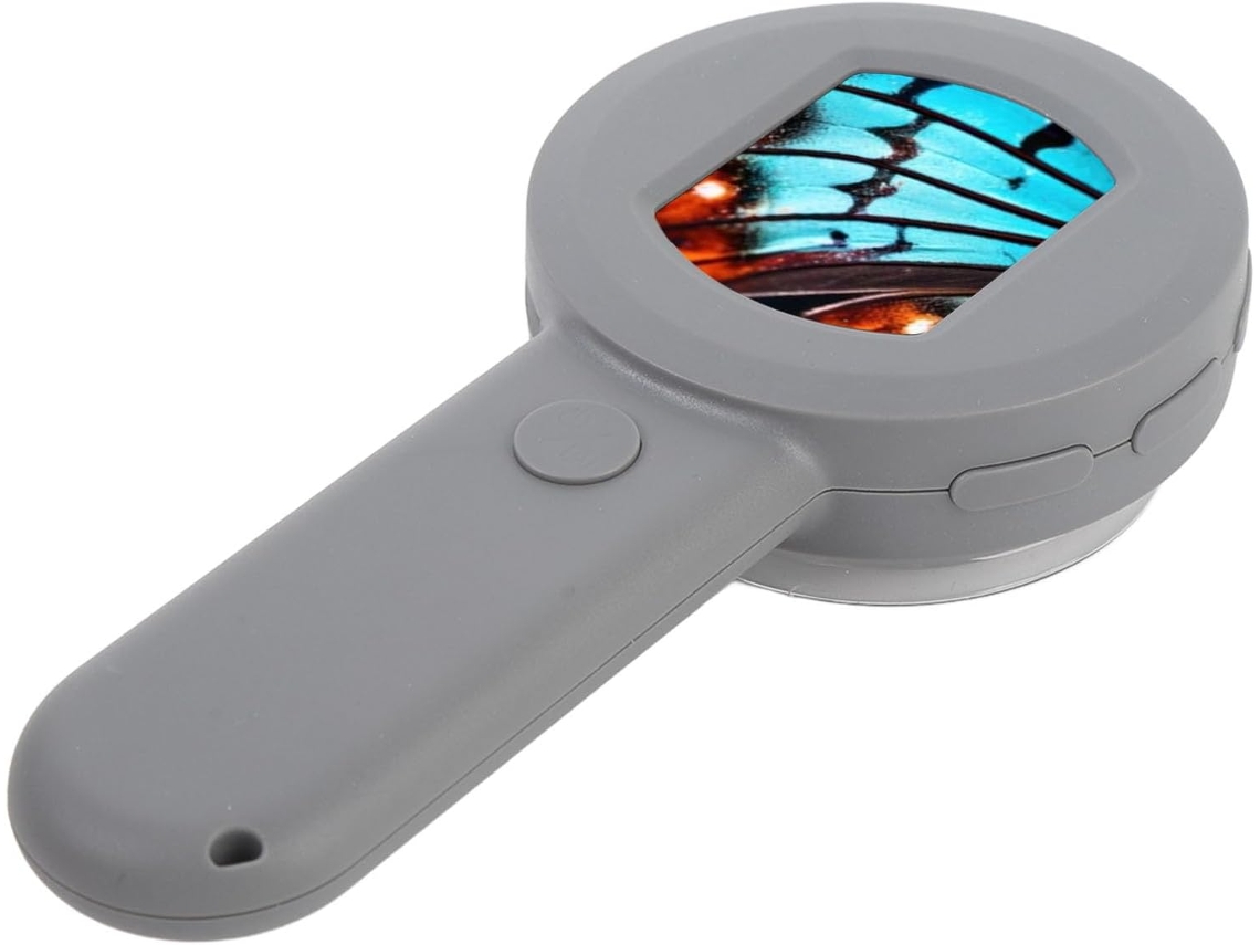 Microscópio Digital Com Ecrã Lcd De 2 Polegadas, Lupa Portátil De 100x