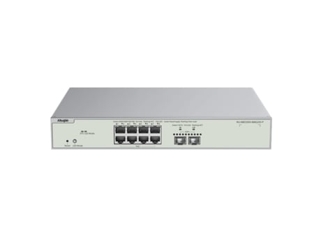 Switch Reyee Gerenciado em Nuvem PoE Camada 2 8x PoE Multigigabit 2x 10gbps SFP 802.3af/at Reyee por Ruijie