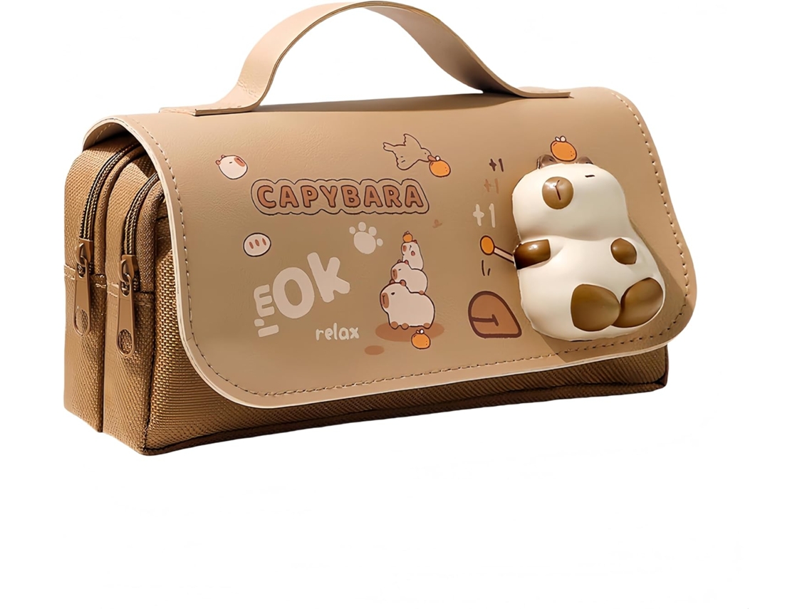 Bolsa Organizadora Escolar, Grande Capacidade, Organizador, Capivara AQUAFORGE