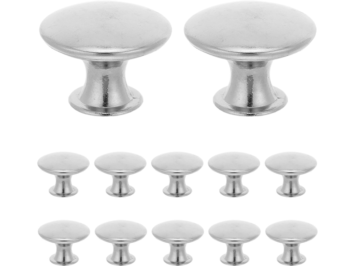 20 Puxadores De Gaveta Em Ferro Prateado Com Instalação Rápida E Design Moderno Para Armários Cozinha Guarda Roupas, Com