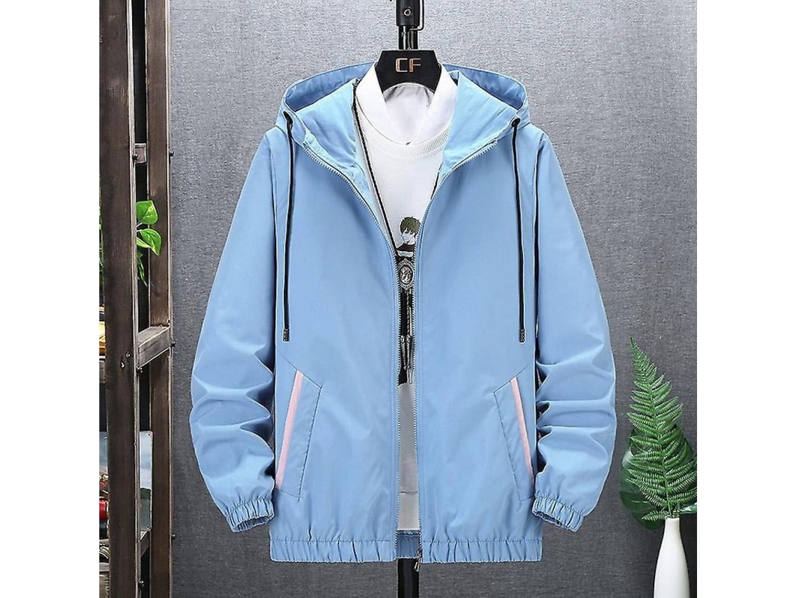 Rebe-jaquetas Hombre Primavera Outono Casual Moda Bomber Abrigo Béisbol Algodão Poliéster Cremalheira Sem Capuz Xl Color 818-4