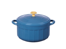 Tigela de Macarrão com Tampa LAXISCREED Azul Safira Grande