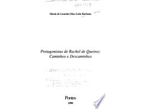 Livro PROTAGONISTAS DE RAQUEL DE QUEIROZ de BARBOSA, MARIA DE LOURDES DIAS L. (Português do Brasil)