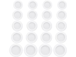 Tampas De Plástico Para Base Cofrinho, 20 Peças Em 5 Tamanhos 37-50mm, Tampas De Fundo Para Cofrinhos Gesso, Fechamento