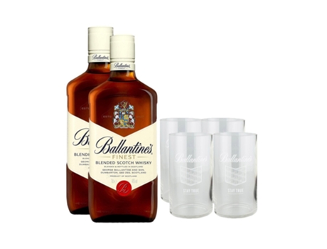 Estuche 2 Ballantine's 4 Copos GEORGE BALLANTINE AND SON