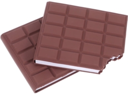 Bloco-notas Autocolantes Adhésif Fort Et À Enlever Parfum Chocolat Em Papier Forme Lote De 2 Para Maison Et