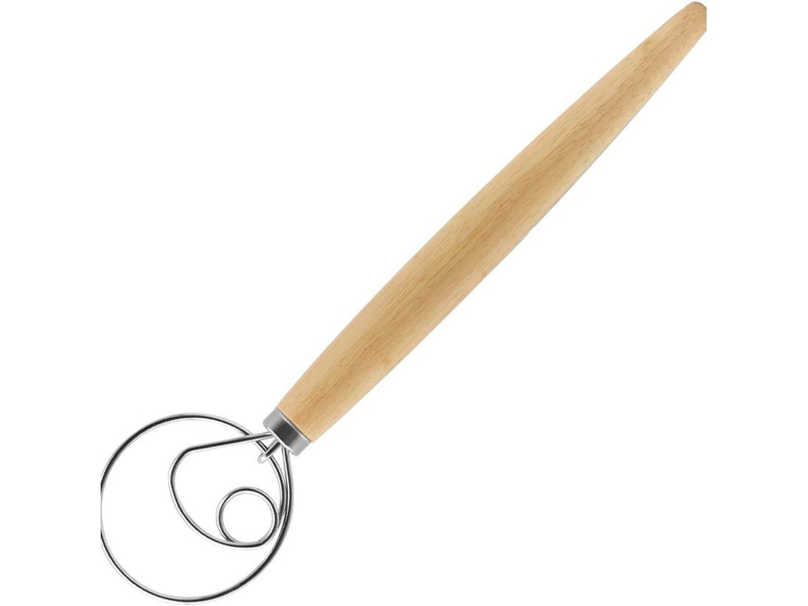 Batedor Dinamarquês Para Massa, Para Pão, Pizza, Bolos E Pastelaria, Com Mistura Manual Eficiente E Limpeza Simples