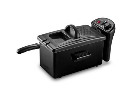 Fritadeira Cozinha de Cozinha Kfry 3L Preto Aço Inoxidável Janela de Vidro KITCHEN COOK