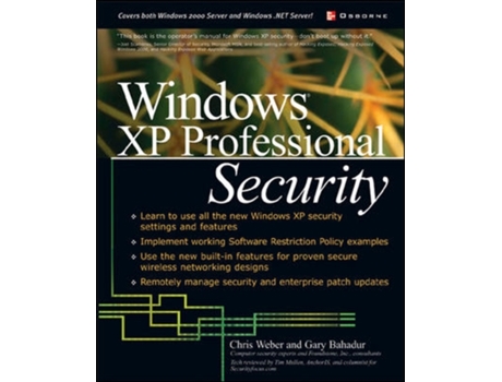 Livro Windows XP Professional Security (Networking Series) Chris Weber, Gary Bahadur (Inglês)