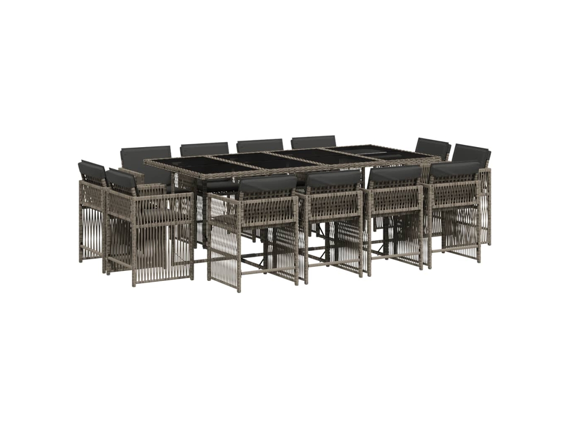 Garden Dining Set, Garden Dining Sets Vidaxl Cinzeto Rattan / Vime (n/a)
