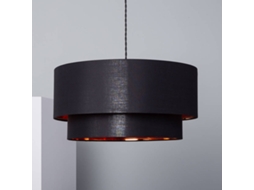 Candeeiro Suspenso Lino Reflect Duo Preto