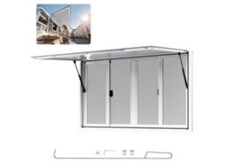 Toldo Para Puesto 152 X 92 Cm Com Janela Para Camiões De Comida Branco Vevor