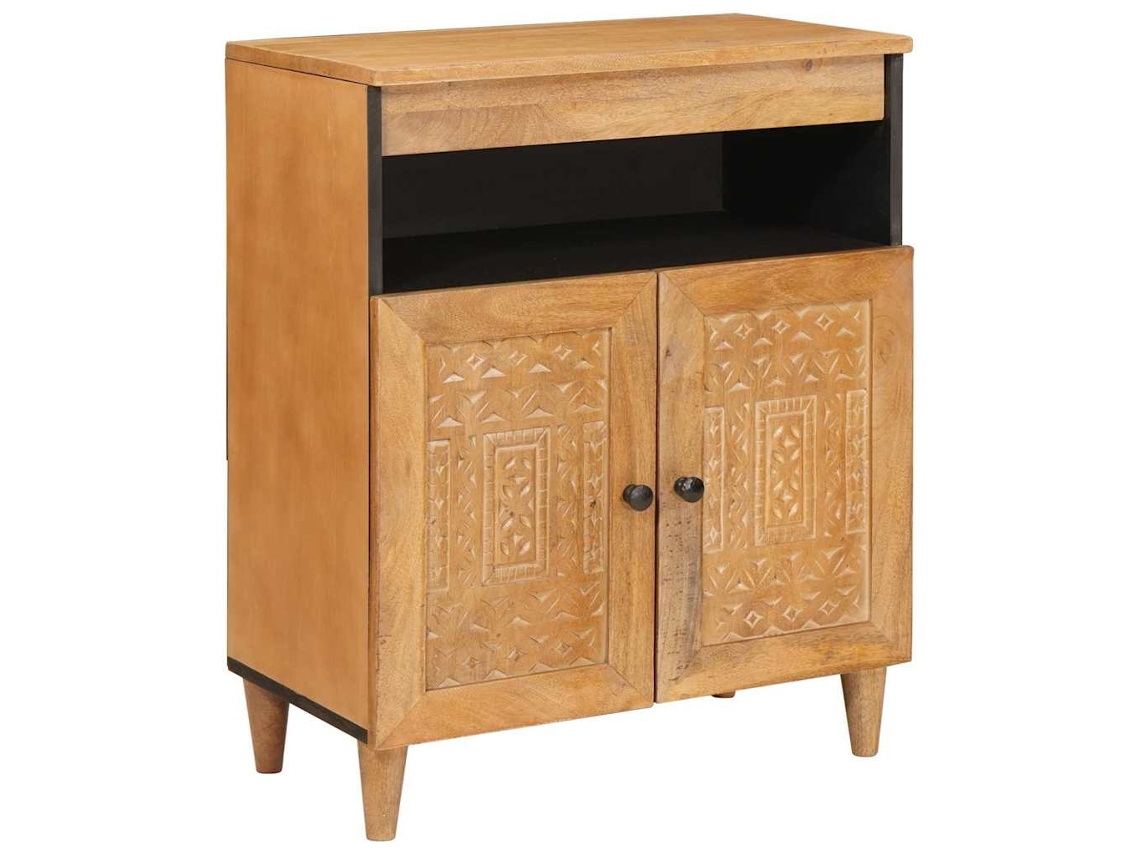 Vidaxl Buffet 60 X 33 X 75 Cm Madeira De Manga Maciça