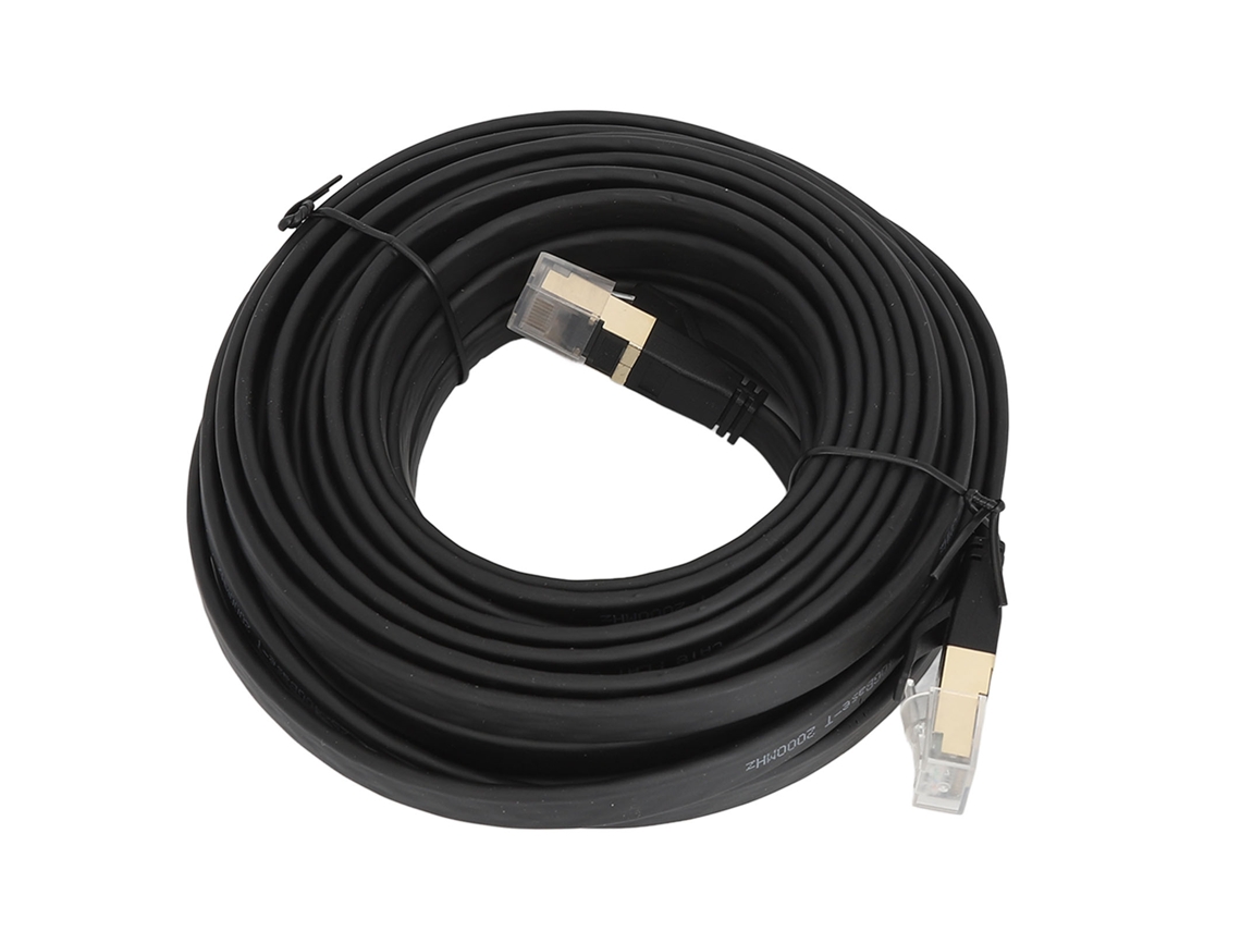 Cabo LAN Cat 8 Blindado com Conector RJ45 Alta Velocidade 40Gbps 2000MHz 10m | S/MARCA