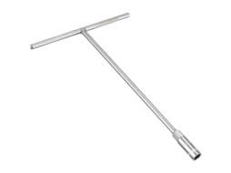 1 X Chave De Tubo Em T De 16mm Senrise Em Aço Cromado, Ideal Para Montagem E Manutenção, Prata