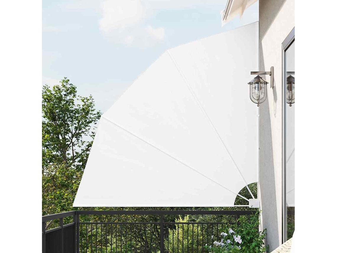 Vidaxl Tela De Privacidade Para Varanda 210 X 210 Cm Poliéster Branco