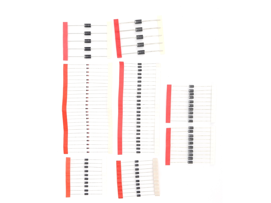 Kit de 100 Diodos Variados 8 Tipos para Fornecimento Industrial