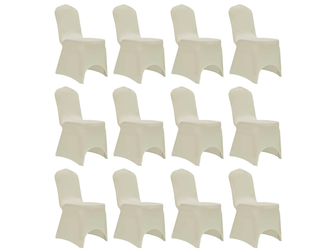 Chair Cover, Chair Covers Vidaxl Creme Tecido (n/a)