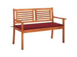 Bench, Benches Vidaxl Vermelho Madeira (120 Cm)