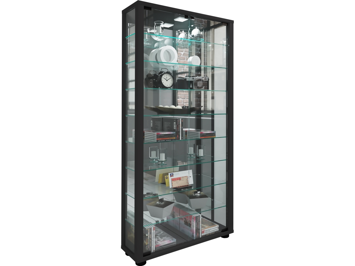 Expositor Com Suporte De Vidro Espelho Lumo Maxi Vcm