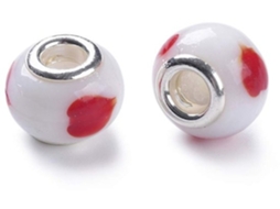 Escolha - Pernas - Grande Pernas Europeias 14x11mm - Cobre Duplo Núcleo - Lampwork - Regulador De Deslizador - Fazer Adornos