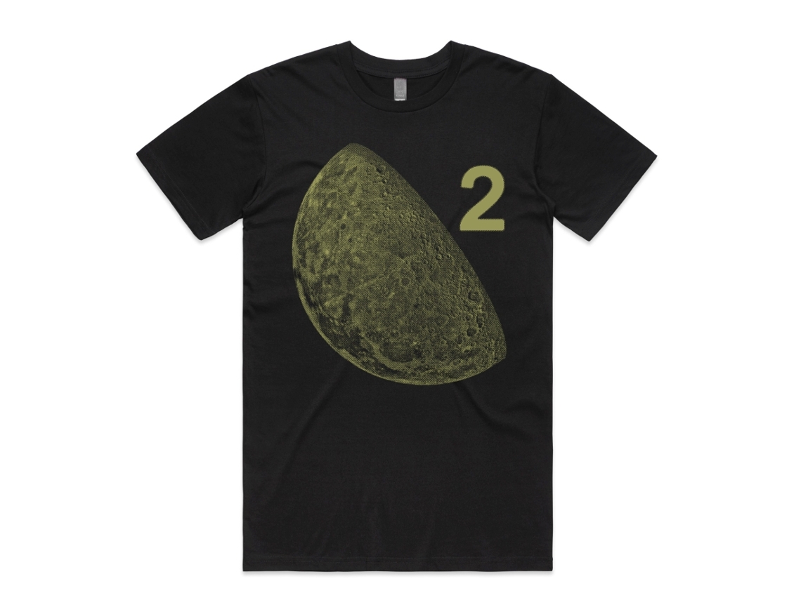 Moon Duo Moon 2 Metallic Gold T shirt ROCKINSTONE Unisex Adults Best Sellers Size:m