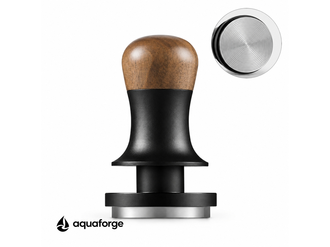 Tamper De Café Aquaforge Mhw-3bomber Com 51 Mm E Madeira Para Espresso