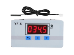 Controlador Digital de Temperatura Yf 5, Termostato Led, Controle Probe, 12v
