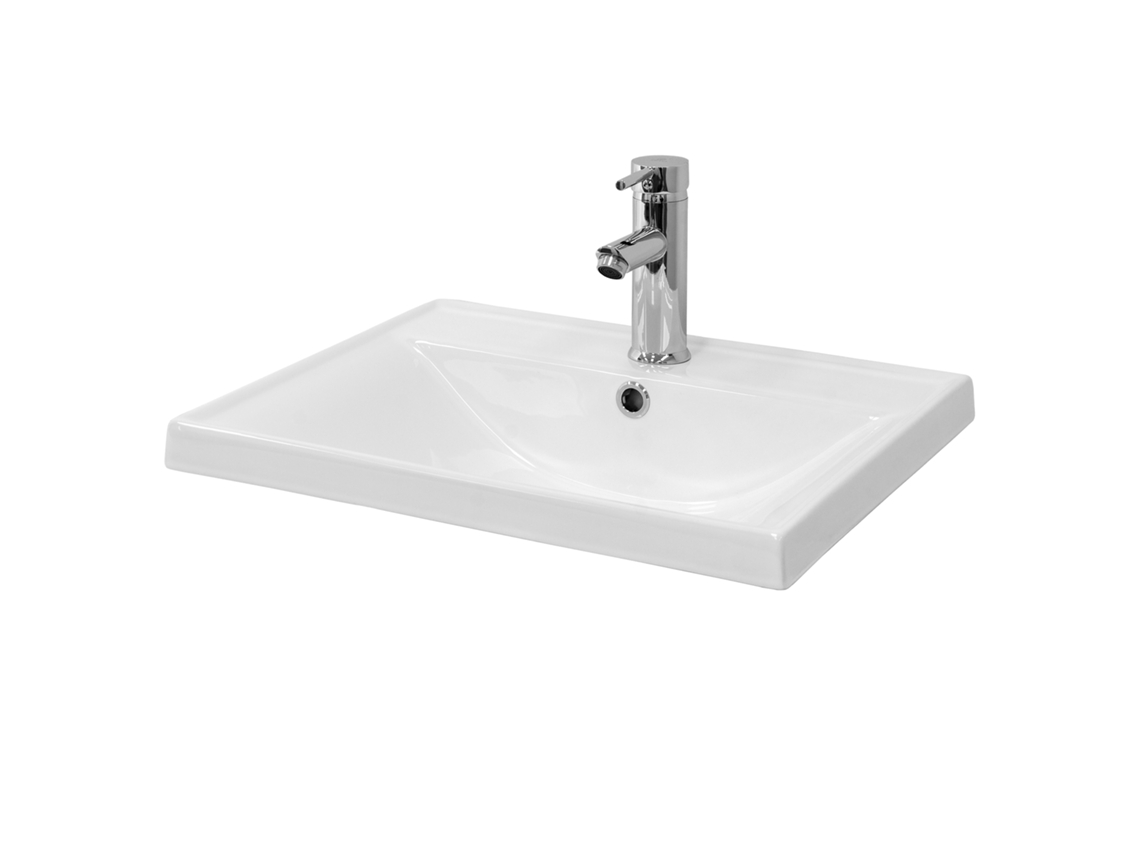 Lavatório ML-DESIGN (51 x 41.5 x 15.5 - Cerâmica - Branco)