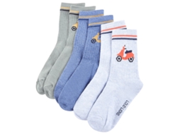 Meias Para Criança 5 Pares Ue 30-34