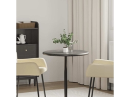 Vidaxl Tampo De Mesa Ø60x2,5 Cm Mármore Preto