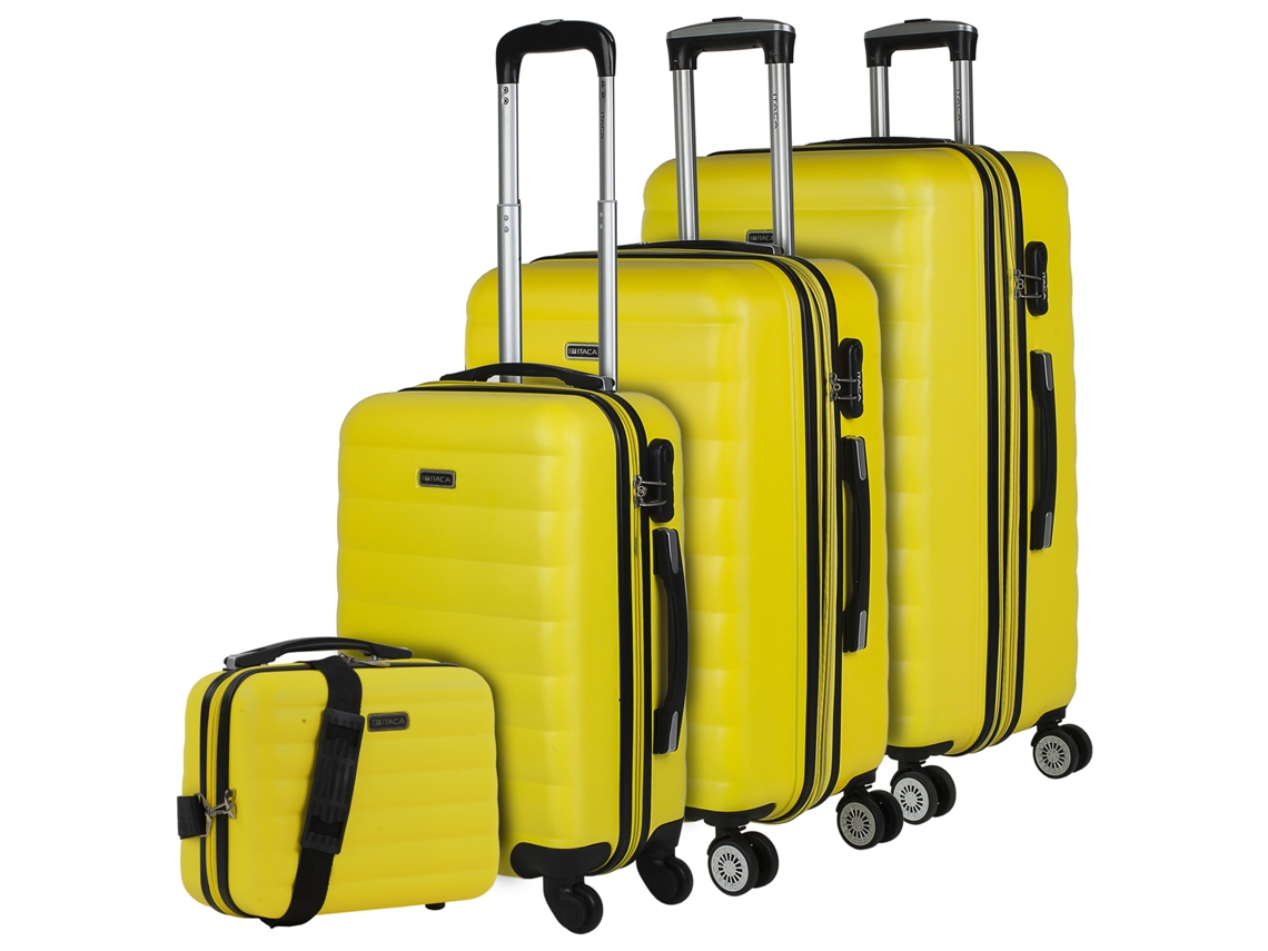 Conjunto de Malas ITACA Simoa Amarelo Abs Hard Suitcase Set 49X75X30 Cm