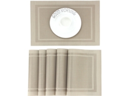 Posavasos-pvc-45x30cm-6 Uds.-beige