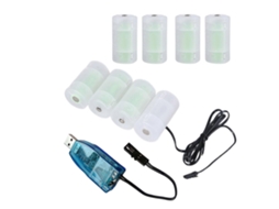 Lurelia Cabo Usb, Teclados, 1m, 1.5 V, 8 Unidades, Indicador Led