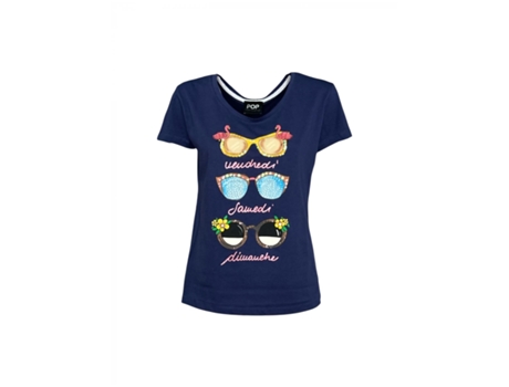 Camiseta Feminina Very Simple Algodão Azul (46)