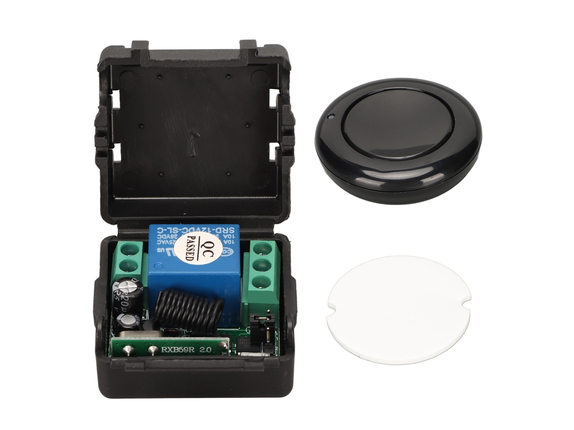 Interruptor De Relé Sem Fio Com Controle Remoto 12v Unidirecional Para Controle De Acesso E Iluminação