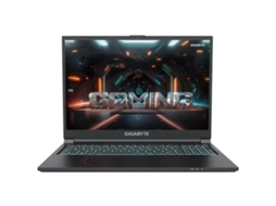 Notebook Gigabyte 9rc56mf0hdik0ies000 (preto, 16 GB de RAM, SSD de 512 GB, 16 QWERTY espanhol, Intel Core i7, Nvidia GeForce RTX 4050)