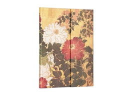 Diário Natsu Ultra Sem Linhas, Capa Dura (fecho Embrulhado) (capa Dura, Inglês) Brilvibera (rinpa Florals)