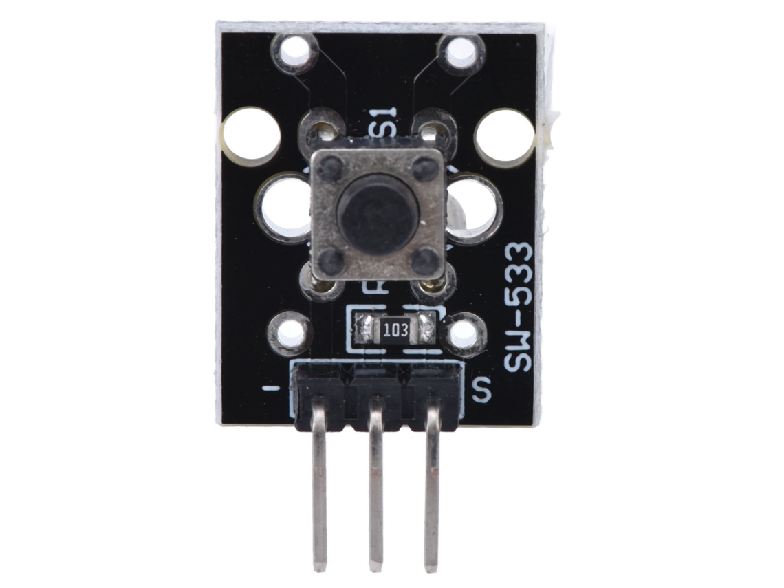 Módulo de Botón Ky 004 com Interruptor de Chave, Sensor e Placa para Projetos Diy 3 Pinos 1 Posição