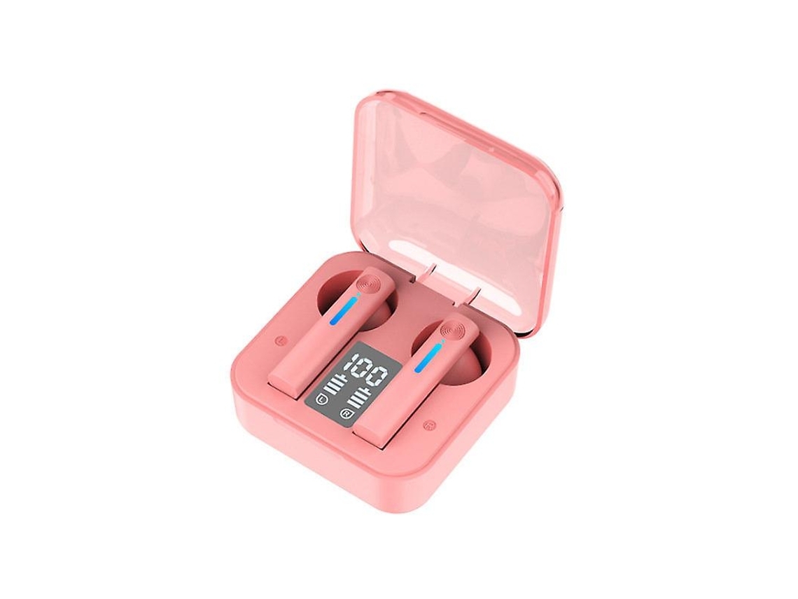 Fones Bluetooth 5.0 Tws Cancelamento Ruído Microfone Rosa