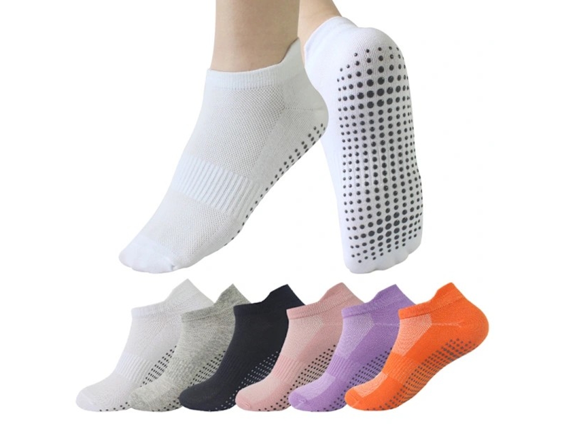 Meias de Ioga, 6 Pares, Femininas, Antiderrapantes AQUAFORGE