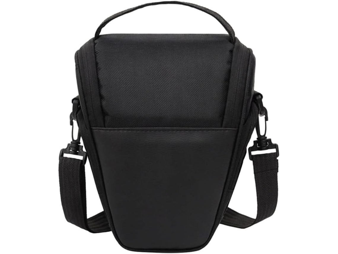 Estojo Acolchoado Preto Para Câmera Em Nylon E Poliéster.