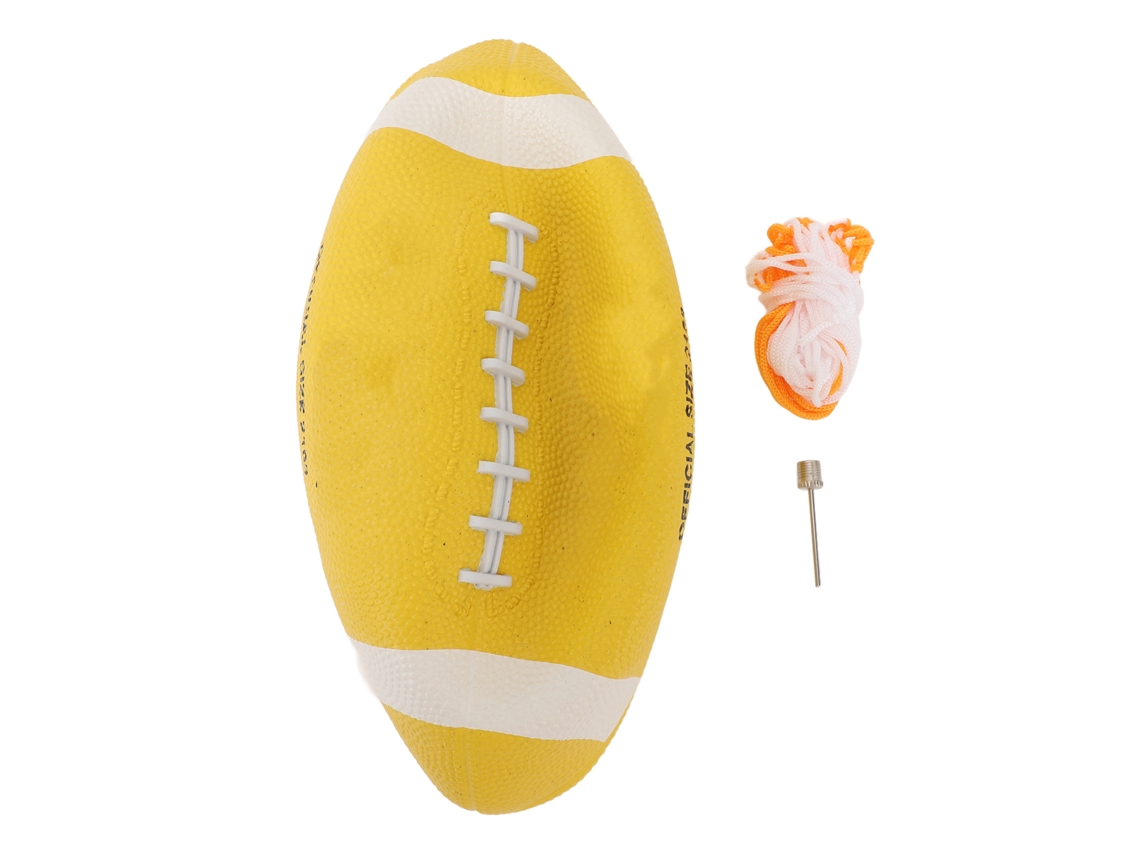 Bola De Rugby Profissional Tamanho 3 De Borracha Leve Portátil Alta Elasticidade Para Iniciantes Treinamento