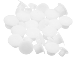 Cabilock Conjunto De 200-tampas Decorativas Redondas Plástico Para Móveis E Prateleiras, Adequadas Para Armários E