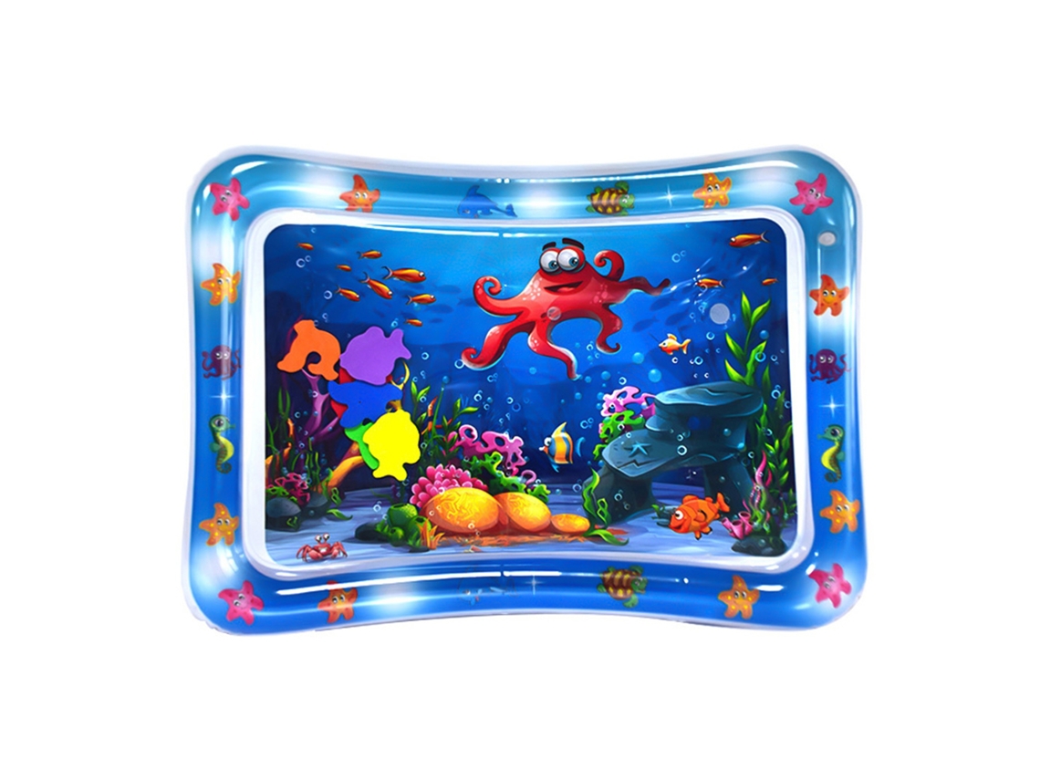 2026 colchón de Água Inflável para Bebê com Peixes, Ideal para o Verão, Brinquedo de Água para Bebês