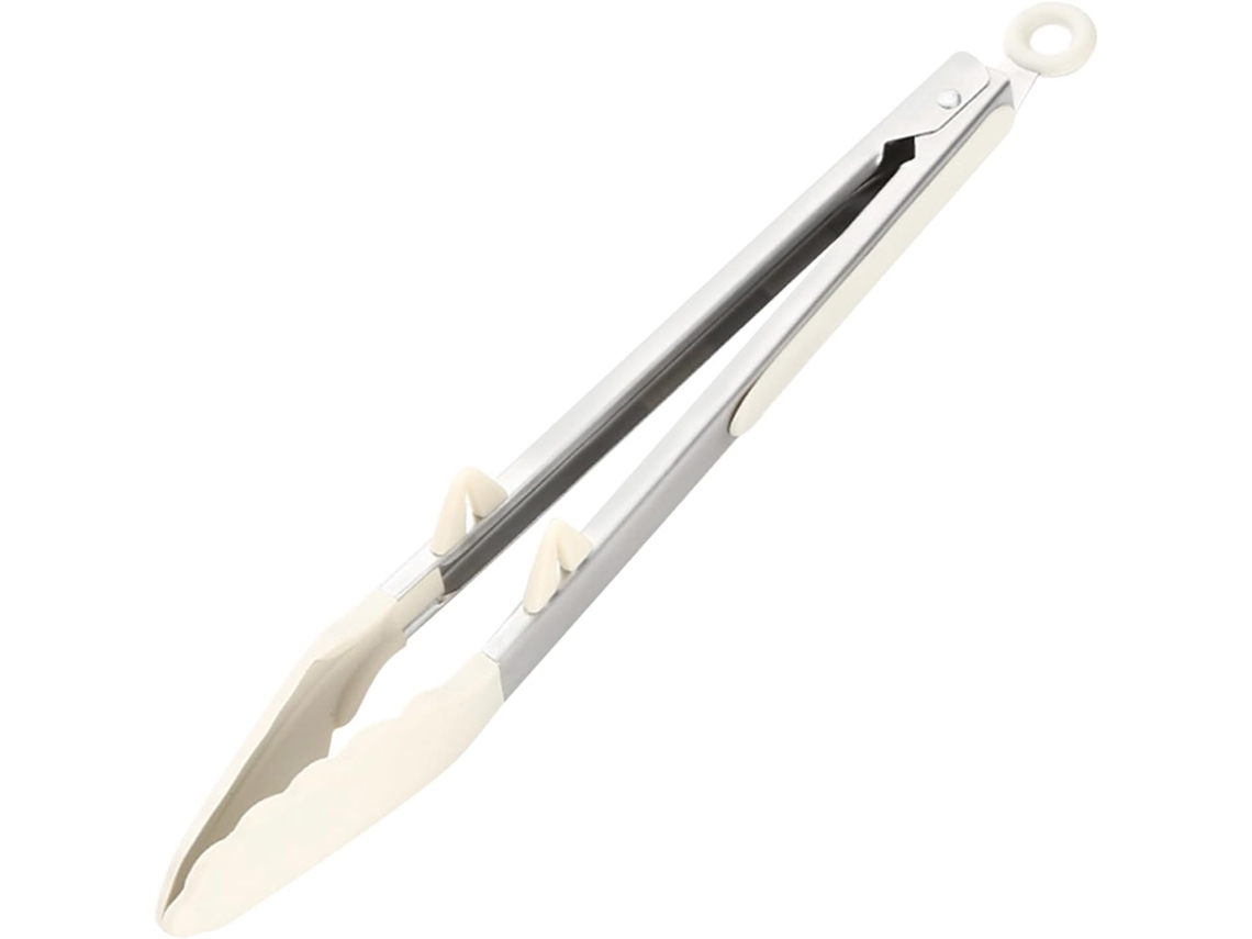 Pinça De Cozinha Em Aço Inoxidável – 27, 5x 3, 5x 3, 5cm, Anti Escaldante