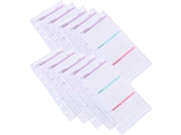 Agenda semanal A6 com 54 folhas, caderno espiral recarregável, 54 folhas, encadernação com 6 furos.