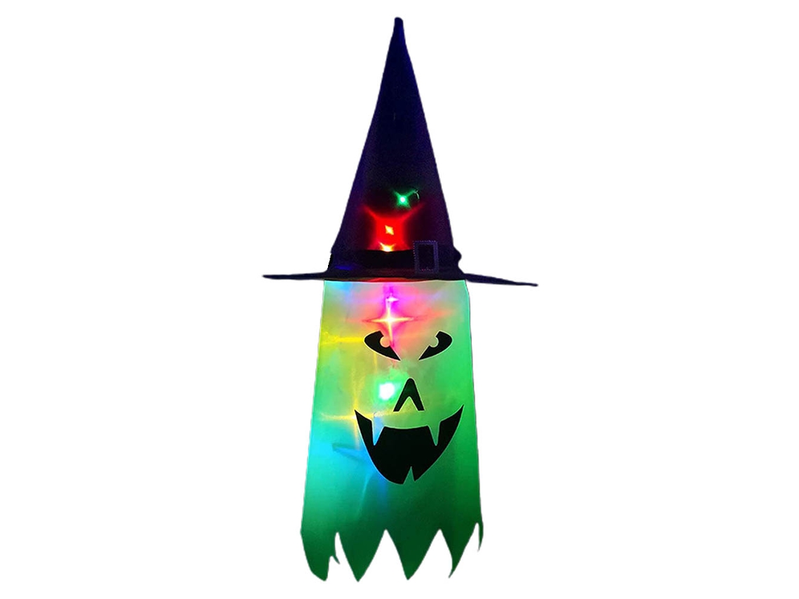 Luzes de Halloween com Fantasma, Bruxa, Chapéus Led LAXISCREED